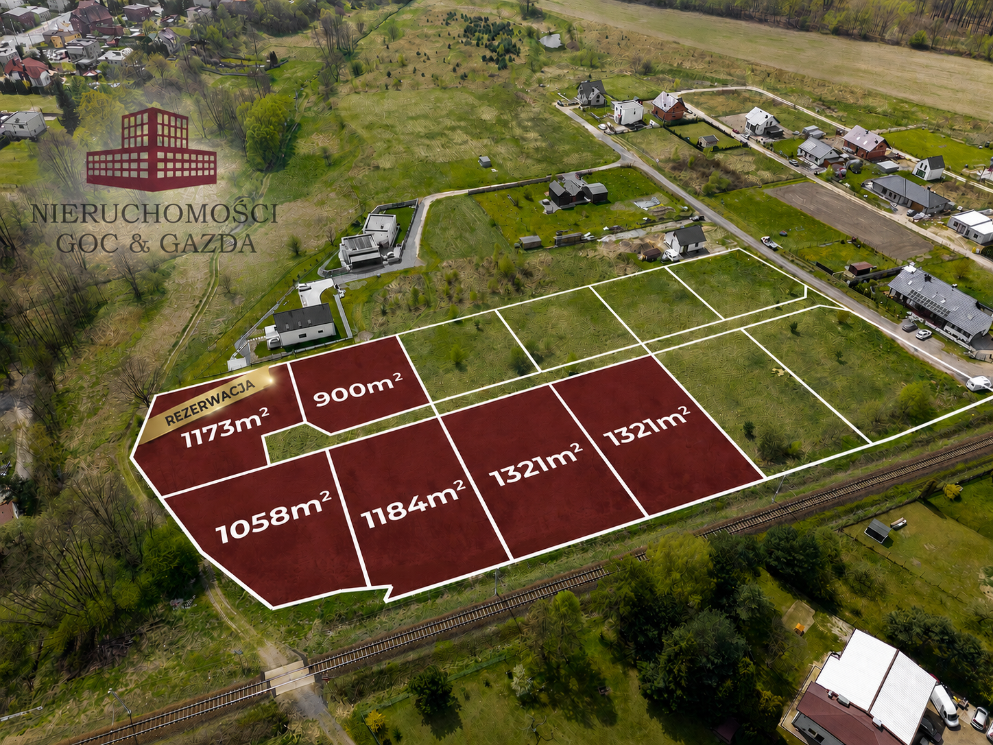 Działki budowlane | 1321 m2 i inne  | Orzesze | Ul. Powstańców | Nowe osiedle